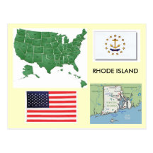 Rhode - ö, USA Vykort