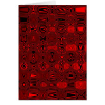 Rhythmus in rot grußkarten