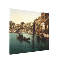Rialto överbryggar I, Venedig, italien Kanvasdukar Med Gallerikvalitet
