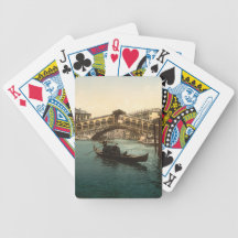 Rialto överbryggar I, Venedig, italien Kortlek