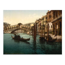 Rialto överbryggar I, Venedig, italien Vykort