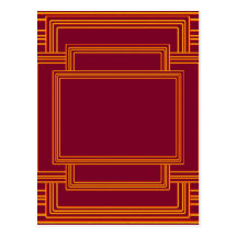 RICH Golden Streak Borders Post Cards