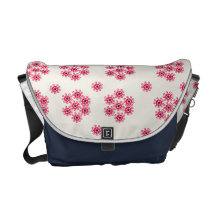 Rickshawmessenger bag, blommor
