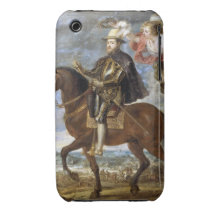 Rid- porträtt av Philip II Peter Paul Rubens iPhone 3 Case