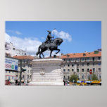 Rid- staty av konungen John mig av Portugal Posters