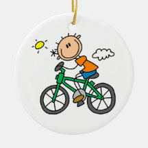 Rida cykeln - manlig julgranskulor