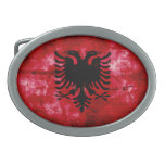 Riden ut Albanien flagga