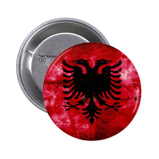 Riden ut Albanien flagga Knapp