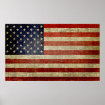 Riden ut bekymrad amerikanska flaggan print
