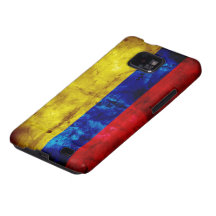 Riden ut Colombia flagga