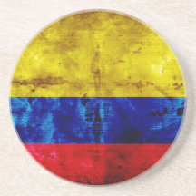 Riden ut Colombia flagga Underlägg För Glas