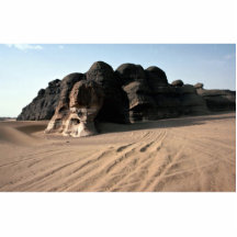 Riden ut sandstensten och sand, Algeriet sten fo Photo Cut Outs