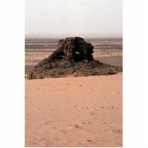 Riden ut surrealistic sandstensten, Niger sten Cut Out