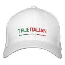 Riktig Italienare-Italienare flagga Broderade Baseball Kepsar