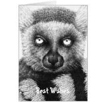 Ring-tailed Lemurhälsningkort