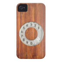 Ringer den wood visartavlan för rolig tappning iphone 4 fodral