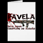 Rio de Janeiro Favela (slumen/kåktownen) kort