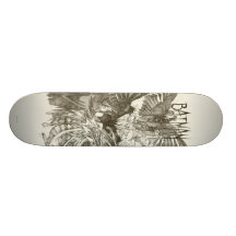 Ritar den grafiska romanen för uppassaren skissar anpassningsbara skateboard
