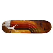 Ritt med djurlivet! skateboard deck