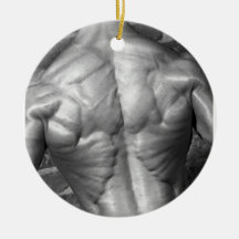 Riven sönder kroppsbyggare Ornamnet Juldekoration