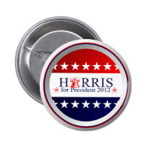 RJ Harris för president 2012 knäppas Pins
