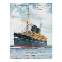 Rms-Viceroy av Indien Vykort