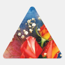 Ro och babyandedräkt triangle sticker