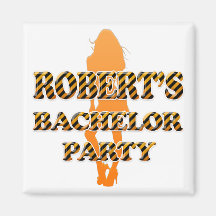 Robert ungkarlparty kylskåpmagneter