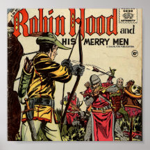 Robin Hood humorbok Posters