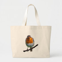 Robin rött bröst tote bags