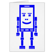 Robo-telefon - blått kort