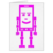 Robo-telefon - magenta kort