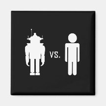 Robot vs. människa kylskåps magneter