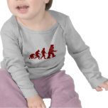 Robotevolution av manen in i roboten t-shirts