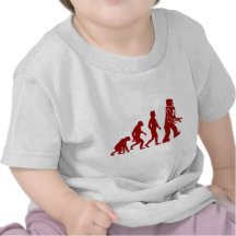Robotevolution av manen in i roboten tee