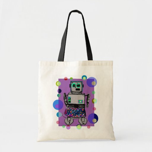 Robotflicka - BOKEN SCI-FI HÄNGER LÖS Tygkasse