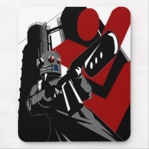 Robotinvasionmousepad Mus Matta
