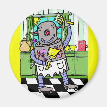robotmaid kylskåpmagneter