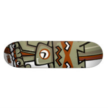 Robotmaskot Anpassad Skate Board