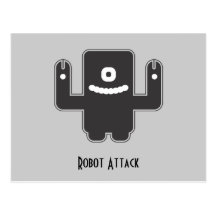 Robotmonster Vykort