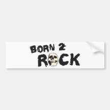 rock skull auto sticker