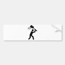 Rock star guitar bumper stickers