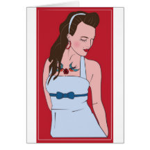 rockabilly hälsningskort
