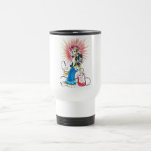 rockabilly katt i färg kaffe mugg