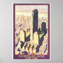 Rockefeller centrerar NYC Affisch
