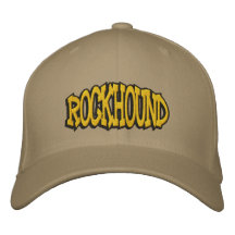 Rockhound broderade locket broderade baseball kepsar