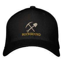Rockhound broderade locket kepor