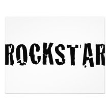 rockstar anpassningsbara inbjudningskort