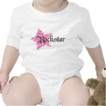 Rockstar flicka body för baby