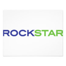 rockstar gröna blått kort för inbjudningar